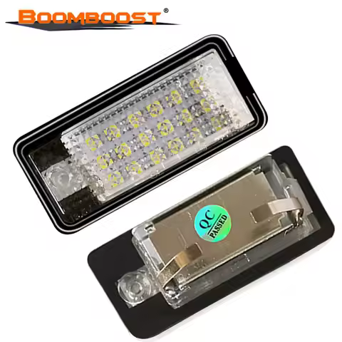 2 Pcs 12V 18 LED License Plate Light 6500K White For Audi A3 A4 A6 Q7 8P B6 C6