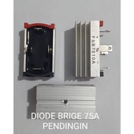 BRIDGE DIODE 100A /75A + HEATSINK DIODE KIPROK 100A/75A BOX DIODE PLUS COOLER