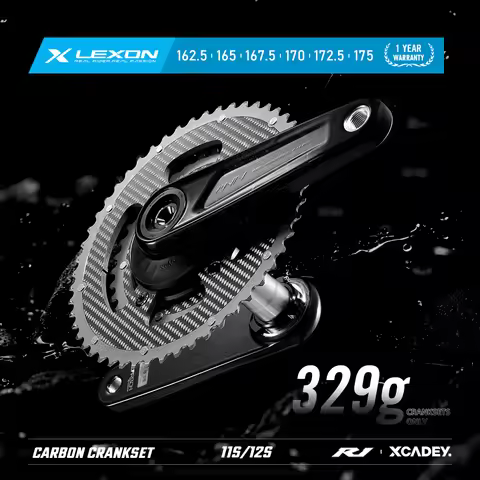 2026 NEW LEXON Road Carbon Cranksets Superlight R1/R1S 365g/329g 29mm Spindle 162.5/165/167.5/170/17