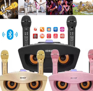 SD306 Dual Wireless Microphone Bluetooth Speaker Mobile Wireless Karaoke Speaker KTV Stereo Mic 20W Wireless Stereo Speaker Set