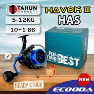 ECOODA HAVOC 3 HAS 3 PREMIUM SPINNING FISHING Reel Reel Fishing Seahawk Seasir shimano reel Tackle