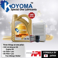 TOYOTA VIOS 1.5 (2nd MODEL) NCP93 OIL FILTER + AIR FILTER + KOYOMA 15W40 MINERAL ENGINE OIL