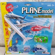 Miniature Airport Toy set Airplane, Helicopter plane Model and Airport Equipment