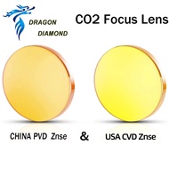 DragonDiamond Focus Lens China PVD Znse USA CVD ZnSe Dia.20mm FL38.1-101.6mm for CO2 Laser Engraving
