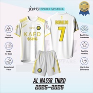 AlNassr Third 2025/2026 Long Sleeve Jersey AlNassr Full Printing Free Custom Name & Number