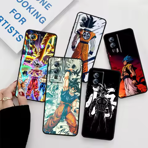 Luxury D-Dragon Ball Goku For Xiaomi Redmi 9A 9C 9AT 10C 9 9T 10 12C 8 12 K60 A1 A2 K50 K40 5G Black