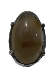 Cincin Batu Akik Chalcedony Pandan Oli