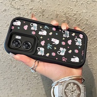HP Phone Case For OPPO A57 2022 A77 A2022 A57s A57e A77s Case Cartoon Kitten Icon Softcase Silicone 
