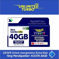 Best seller Kartu Perdana XL 40GB Unlimited Turbo Combo Lite 🤞