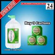 BUNDLE OF 3 CARTONS : SPRITZER MINERAL WATER 9500ML x 2 BOTTLES