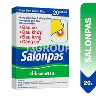 Salonpas Pain Relieving Patch / Muscle Pain Back Pain Joint Pain Fast Relief, 20s