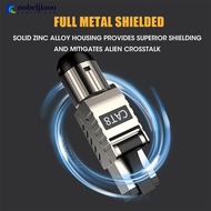 NOBELJIAOO RJ45 Cat8 Cat7 Cat6A Connectors RJ45 Metal Tool Free Easy Termination Plug 2000MHz 40G LA