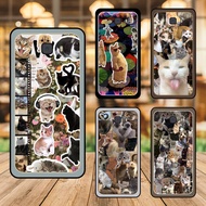 Samsung C9 Pro Phone Case With Black Bezel Kitten Cat Meme Cute