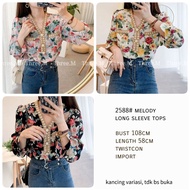 (3 colors) Melody long sleeve top *2588