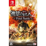 Attack on Titan 2-Final Battle Nintendo Switch Video Games From Japan NEW