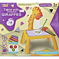 Table with projection giraffes/Giraffe Projector table/Children's Projector table/Children's Study table Projector Drawing