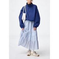 Tiered flared skirt Gu/Women's Long skirt Gu - Po Japan
