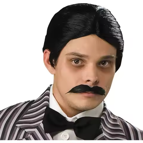 Addams Family Gomez Wigs For Broadway Shows Halloween Cosplay Costume Adult Accessory Vintage Handle