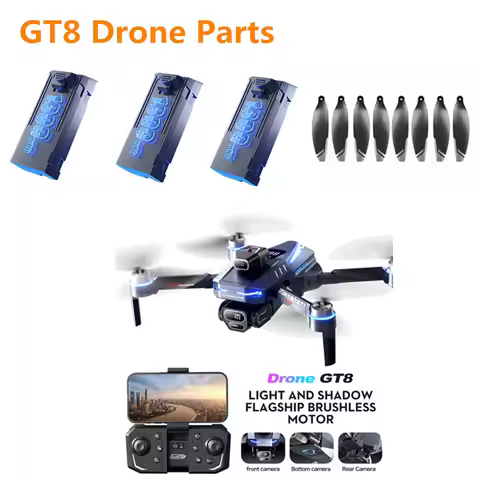 GT8 Drone Battery 3.7V 1300Mah /Propeller GT8 RC Drone Original Accessories GT8MAX RC Dron Battery G