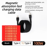 2M 100W Magnetic charging cable type c cable  for SAMSUNG A06 5G A06 4G A07 A56 5G A26 5G A25 5G Z F