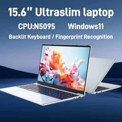 15.6" IPS intel N5095 gaming laptops portable notebook computer pc Windows11 16GB 32GB DDR4 512G 1TB