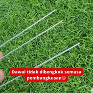 10 pcs Dawai 3 batang kaki orkid | Dawai Bunga | Dawai cabang 3 | Besi penyangkut bunga | Steel hang