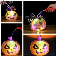 NIGEL Halloween Lantern DIY, Glowing Pumpkin Halloween Pumpkin Lantern, Funny Ghost Bats LED Light G