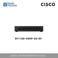 (Cisco Refresh) Cisco SF110D-08HP-EU 8-Port 10/100 PoE Desktop Switch