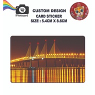 Custom Design Card Sticker - Credit Card Size : 5.4cm x 8.6cm - Design - 313