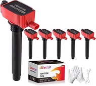 Pack of 6 Ignition Coil Pack Compatible with 2011-2016 Chrysler Jeep Dodge 200 300 Town & Country Gr