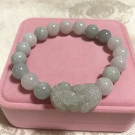 Natural Pixiu Jade PiYao Charm Bracelet & Bangle Jewelry, Pi Xiu Lucky Amulet for Women Feng Shui