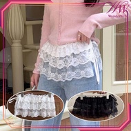 Women's Embroidered Lace Short Skirt Korean Lace Skirt Layer Apron Lace Skirt