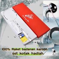 （Free Grip +Wristband+ Bag ）Badminton Raket  Full Carbon 100% | 4U,6U( Power / Control / Speed ) Hig