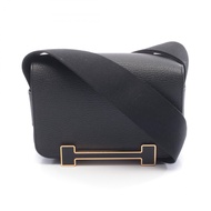 【二手】愛馬仕 HERMES 單肩包，Geta 款式，黑色皮革，Geta 鞋面，黑色，女士款，二手