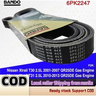 Bando Alt Belt 6PK2247 Nissan X-trail / Xtrail T30 2.0L QR20DE 2001-2007 6PK-2247