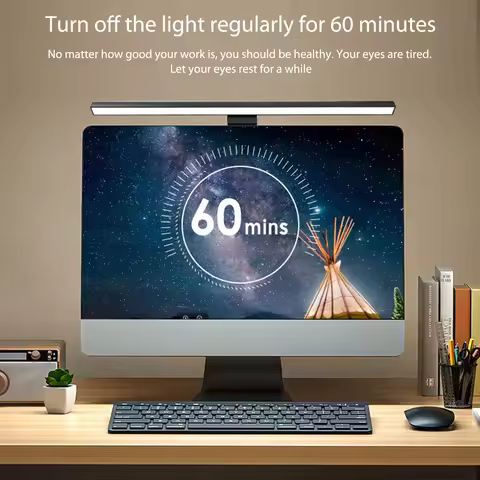 Dimming Computer Monitor Light Bar Touch Control USB Screenbar Light Eye Protection No Screen Glare 