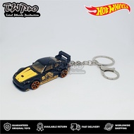 GANTUNGAN HOT WHEELS NEON SPEEDERS PORSCHE 993 GT2 KEYCHAIN - BLACK - CAN LIGHT UP - SHRIMP HOOK - S