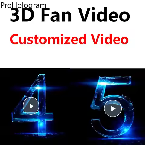 3D Holographic Fan Wifi Video 3D Display Hologram Projector Logo Light Advertising Lamp Advertising 