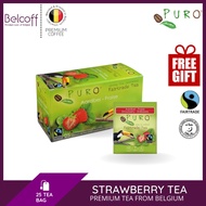 TEH STRAWBERI - TEH HERBA TEH KESIHATAN TEH ORGANIK PURO FAIRTRADE STRAWBERRY TEA 25 SACHETS