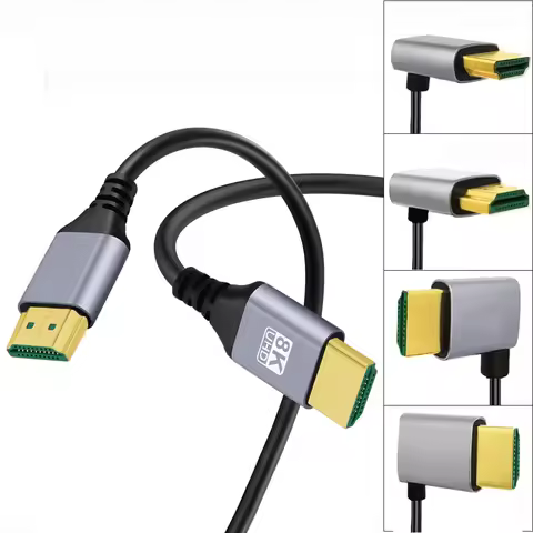 Ultra Thin HDMI-compatible Cables Slim & Flexible Soft 8K 4K UHD Cord Support 4K@120Hz 8K@60Hz 48Gbp