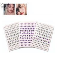 KBM Moon Star Face Stickers Face Makeup Crystal Jewel Stickers Decoration Self Adhesive Glitter Stic