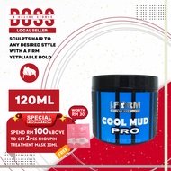IFORM Cool Mud Pro 120ml Men Hair Styling Hair Mud Hair Clay Extra Strong Hold Long Lasting Matte Fi