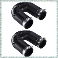 [h5bl3j6wj.ph] Universal Flexible Car Cold Air Intake Hose Inlet Ducting Feed Tube Pipe 2Pcs 76mm wi