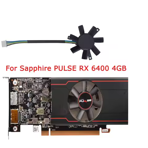 Video VGA Cooler GPU Graphics Card Cooling Fan FD5015U12D For Sapphire PULSE rx6400 RX 6400 4G low p