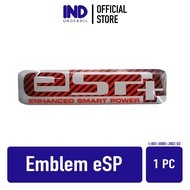 Emblem 3D eSP Esp+ Stiker Sticker Timbul Logo Thailand Twotone Kuning Hitam Chome Biru Muncul Tutup