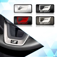 3D Metal F Sport Logo Emblem Car Steering Wheel Badge Sticker Interior Decals For Lexus IS200 IS250 