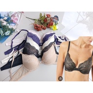 DKNY Women's Elegant Lace Push Up Underwire Bra Premium Bra 34B 34C 36D 36E - DPU