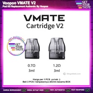 "Terbaru" Cartridge Voopoo Vmate V2 Pod Kit Replacement Vthru Pods By