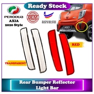【 Perodua Axia 】 Rear Bumper Reflector Light Bar ( Axia Style 2020 / Made in Malaysia )
