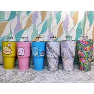 30oz.(900 ml) hot and cold tumbler(Cartoon cut,Marble style,Flamingo style)